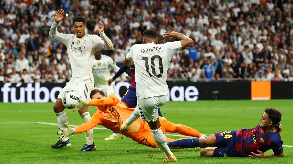 El Clasico: Mbappe, Bellingham strike as Real Madrid edge Barcelona 2-1 in fiery LaLiga clash