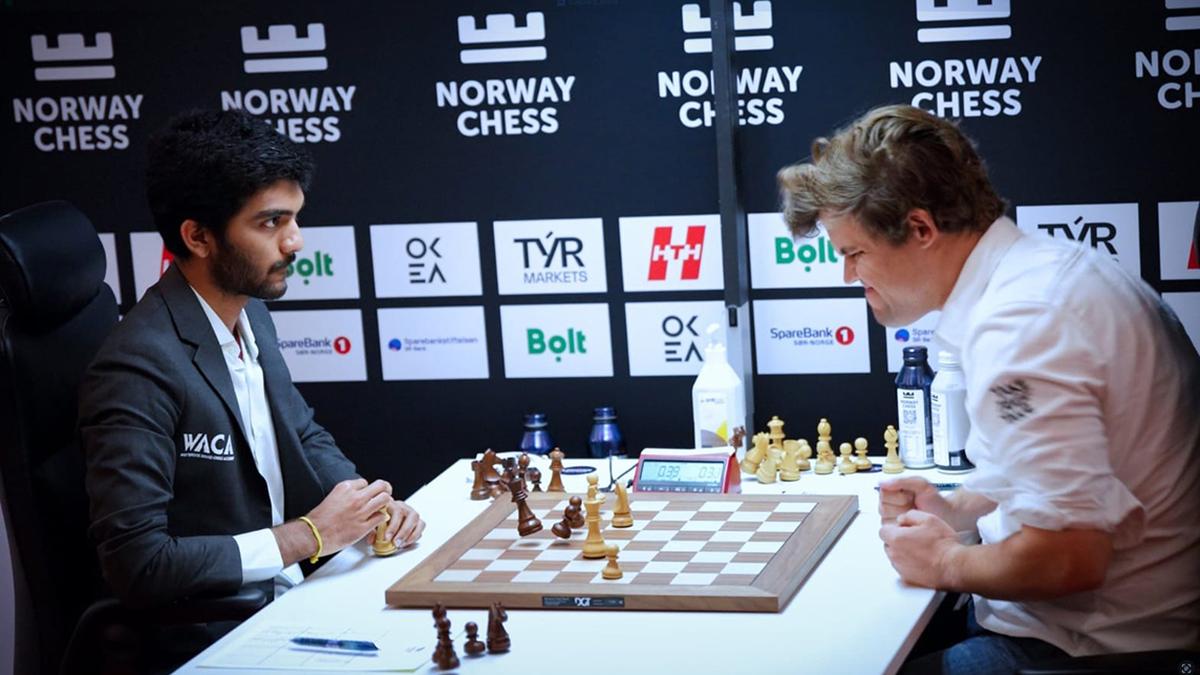 Gukesh blunders against Caruana as Carlsen wins Norway Chess title for seventh time Gukesh blunders against Caruana as Carlsen wins Norway Chess title for seventh time