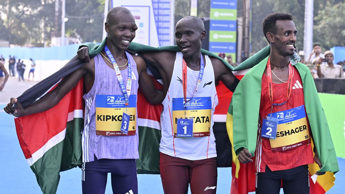 Matata, Lilian stamp Kenyan authority at Vedanta Delhi Half Marathon