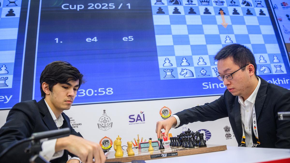 Wei, Sindarov settle for a draw in opening game of the final Wei, Sindarov settle for a draw in opening game of the final