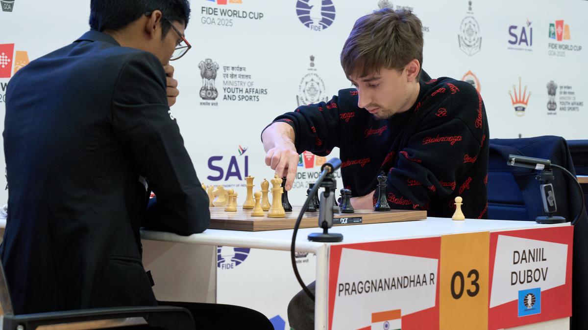 Chess World Cup 2025 | Dubov ousts Praggnanandhaa; Arjun and Harikrishna enter last 16 Chess World Cup 2025 | Dubov ousts Praggnanandhaa; Arjun and Harikrishna enter last 16